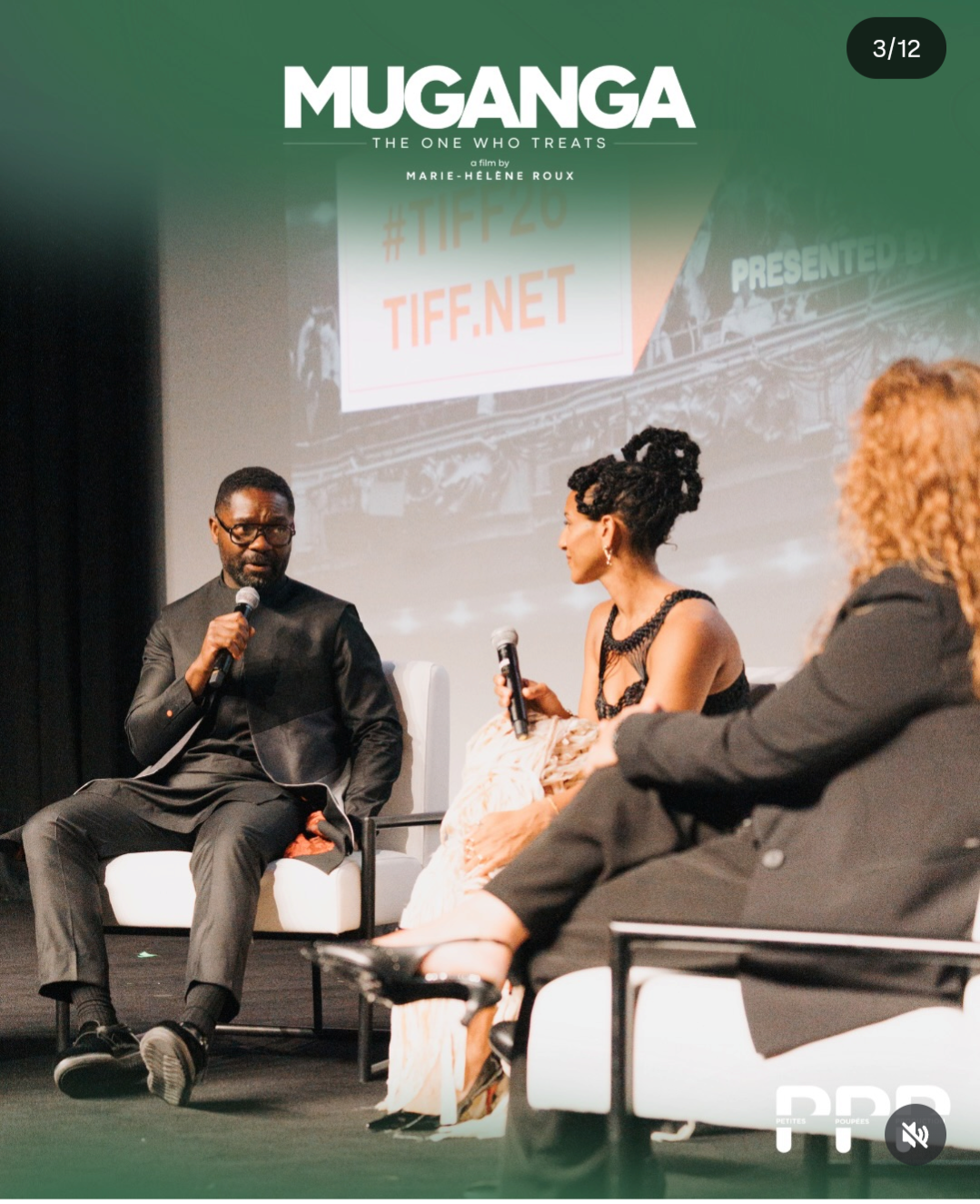 David Oyelowo en conversation après la projection de Muganga