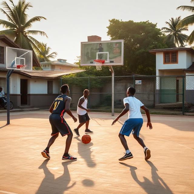 Match de basket à Kinshasa